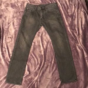 Banana Republic dark grey wash slim fit jeans.